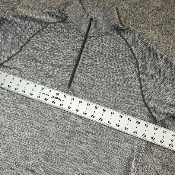 Lululemon Vent Tech 1/2 Zip Mens Large Pullover Grey  Long Sleeve Performance - Picture 8 of 11